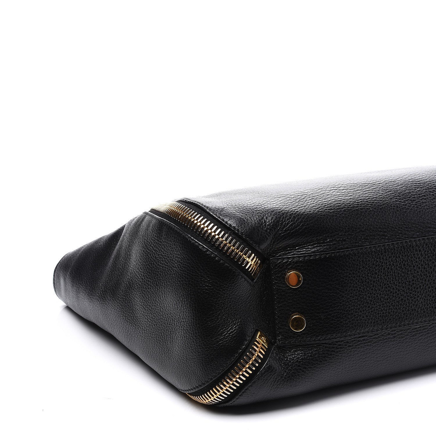 Tom Ford Grained Calfskin Sedgwick Medium Zipper Tote Black 7 of 11