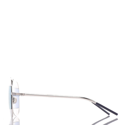 Christian Dior Split 1 Aviator Sunglasses Silver Blue 3 of 6