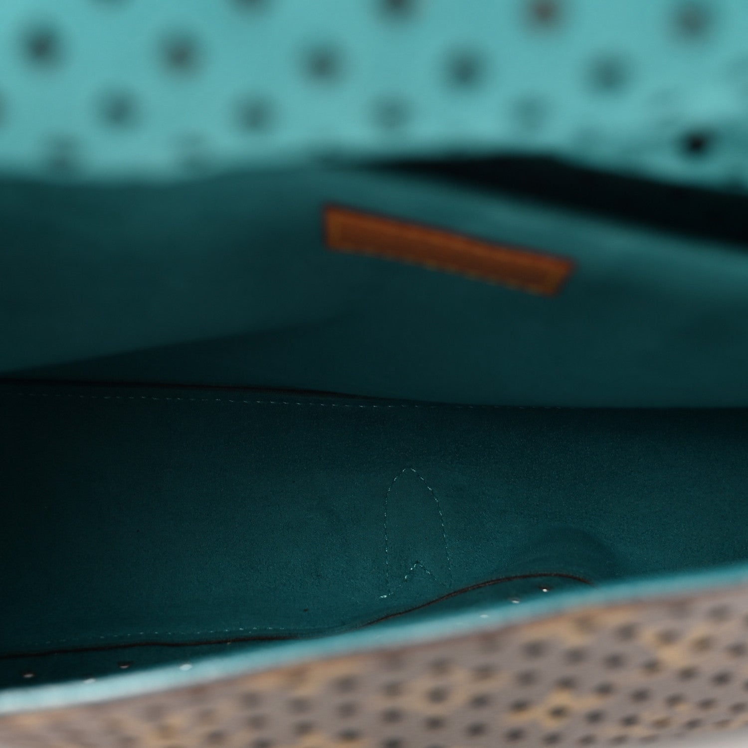Louis Vuitton Monogram SC Flore Saumur Teal 6 of 10