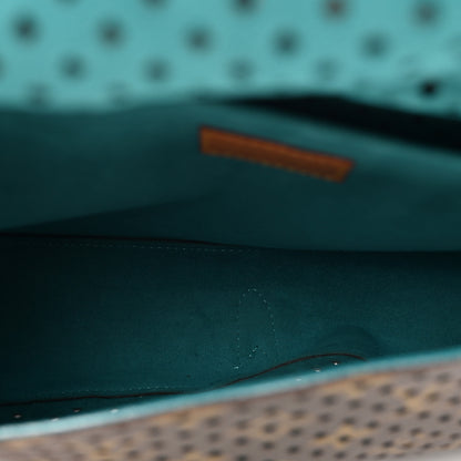 Louis Vuitton Monogram SC Flore Saumur Teal 6 of 10