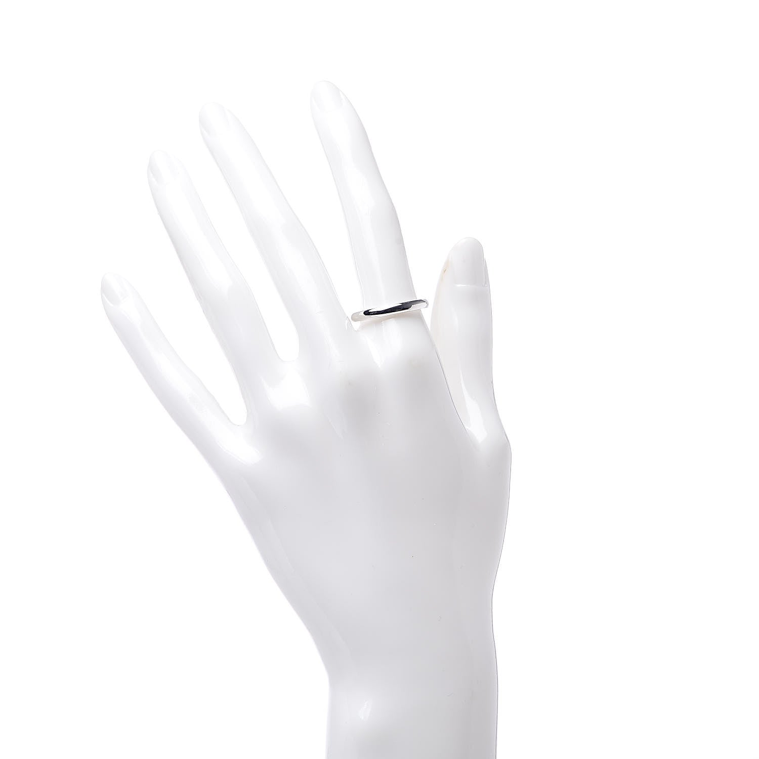 Tiffany Platinum 3mm Classic Wedding Band Ring 54 6.75 2 of 5