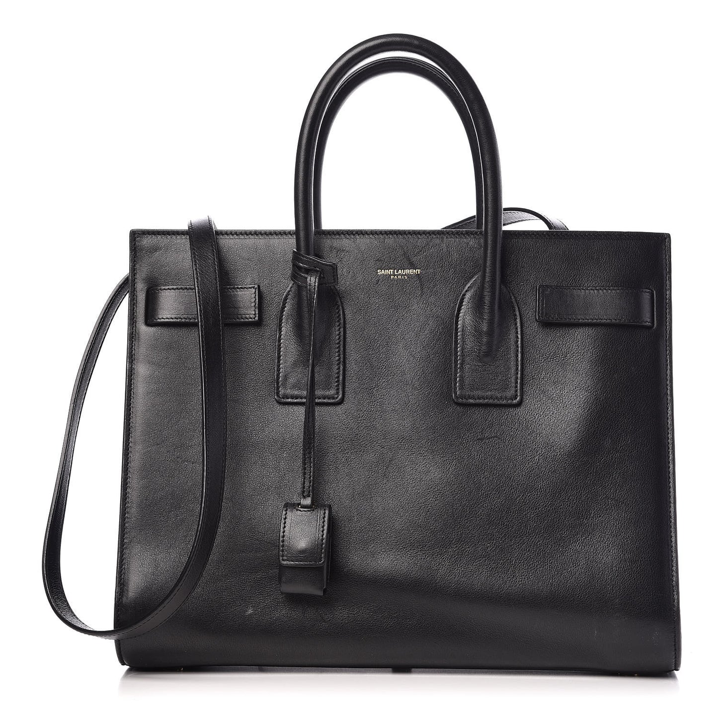 Calfskin Small Sac De Jour Black