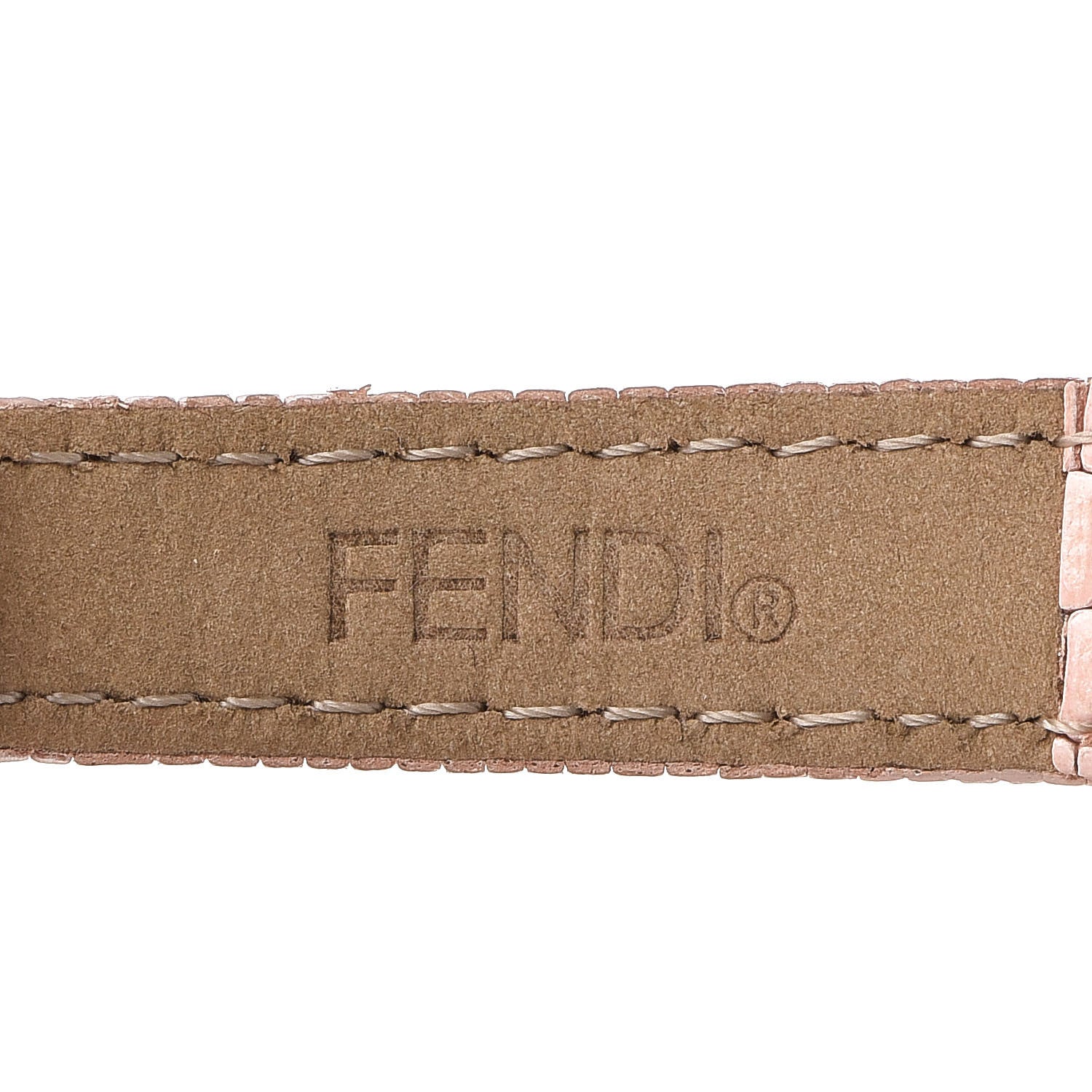 Fendi Stainless Steel Calfskin Diamond Pink Mother of Pearl 23mm Moda Quartz Watch 7 of 11
