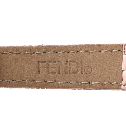 Fendi Stainless Steel Calfskin Diamond Pink Mother of Pearl 23mm Moda Quartz Watch 7 of 11
