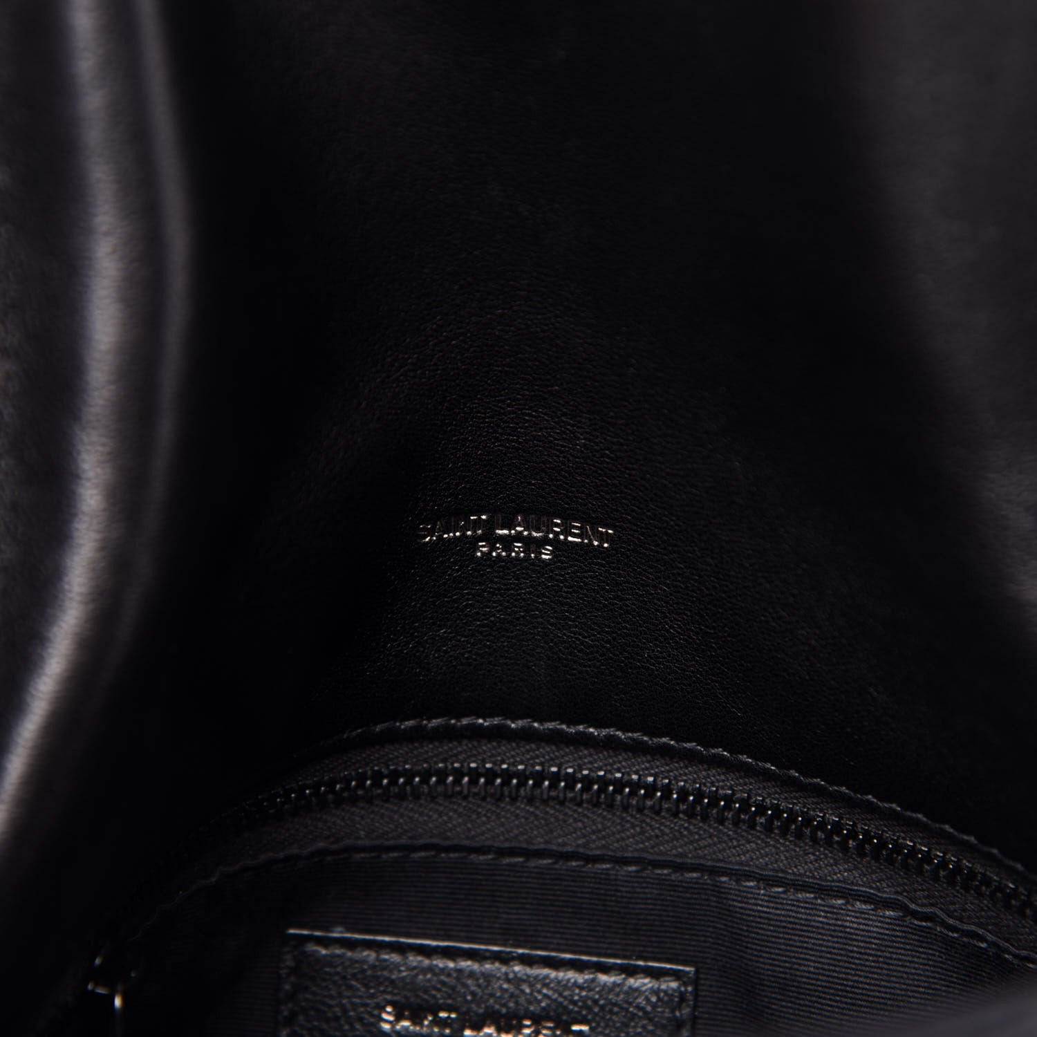Saint Laurent Lambskin Quilted Small Loulou Puffer Monogram Chain Satchel Black 8 of 12