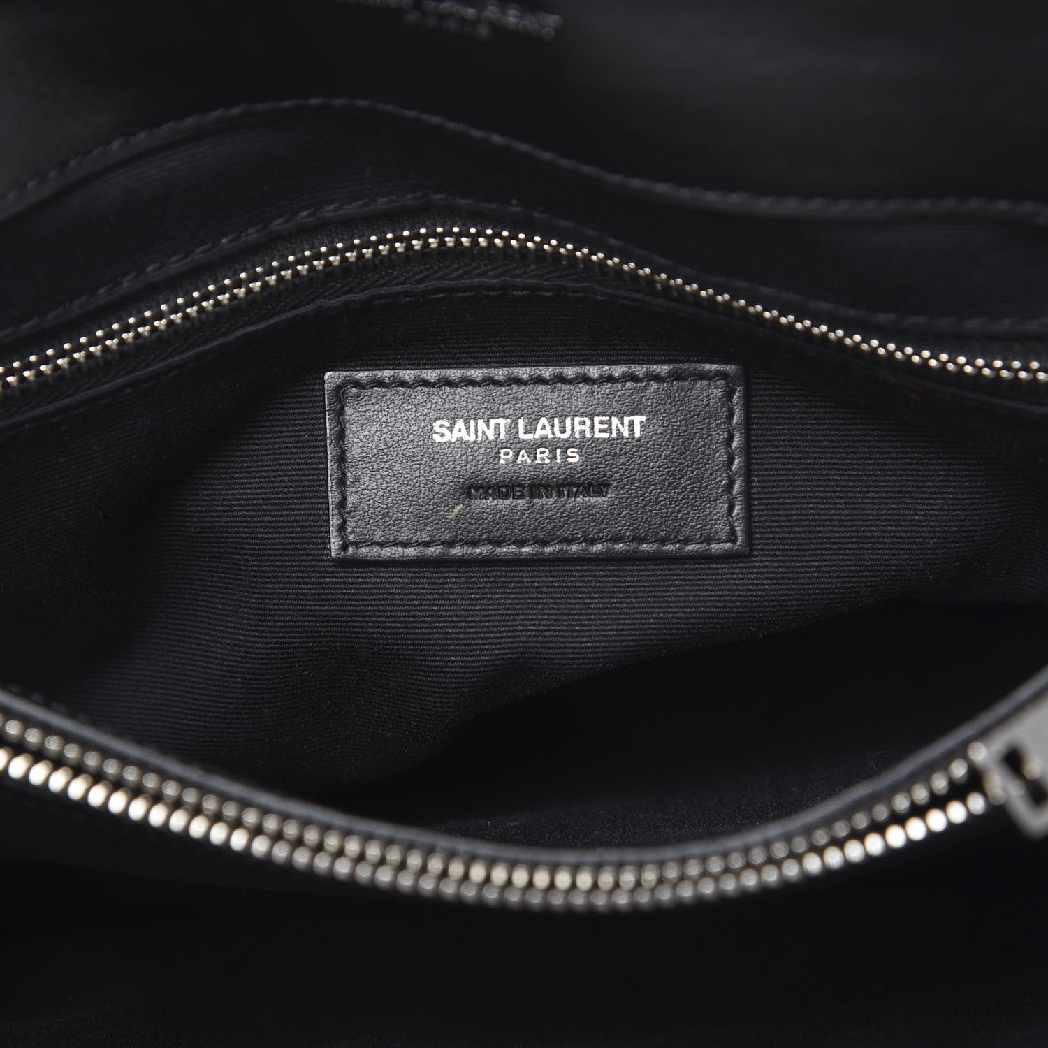 Saint Laurent Calfskin Y Quilted Monogram Medium Loulou Satchel Black 6 of 12