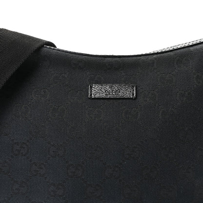 Gucci Monogram Medium Half Moon Hobo Black 8 of 10