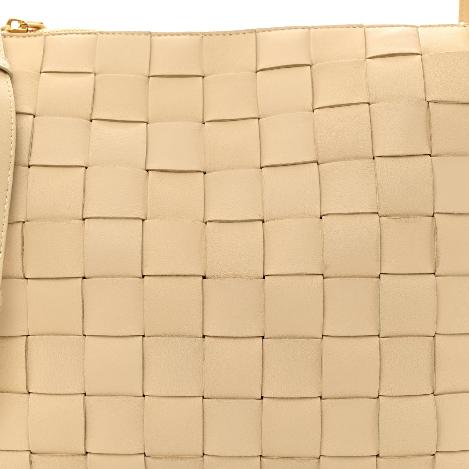 Bottega Veneta Lambskin Maxi Intrecciato Bowling Cassette Shoulder Bag Porridge 10 of 12