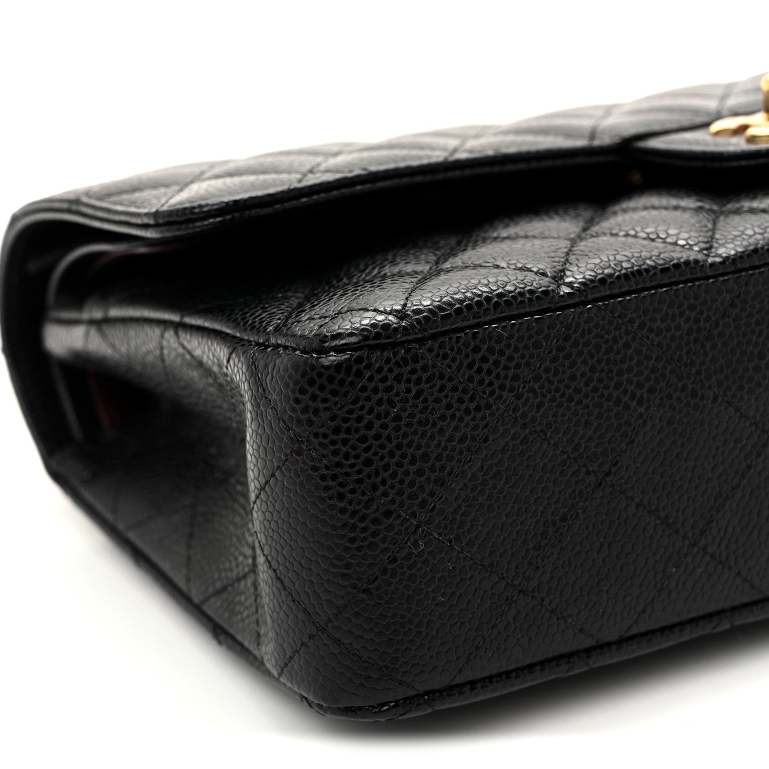 Chanel Caviar Quilted Medium Double Flap Black 9 of 10