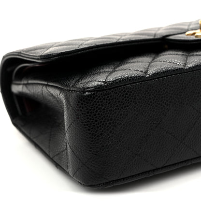 Chanel Caviar Quilted Medium Double Flap Black 9 of 10
