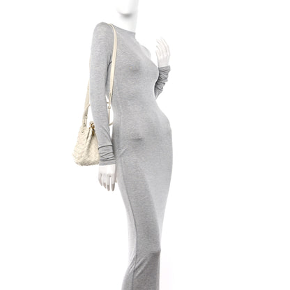 Bottega Veneta Nappa Intrecciato Small Parachute Shoulder Bag Sea Salt 2 of 11