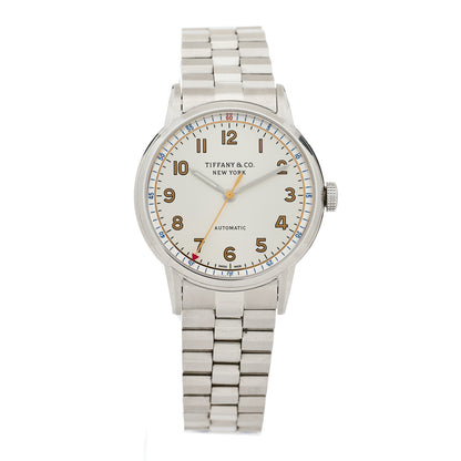 Tiffany Stainless Steel 34mm CT60 3-Hand Automatic Watch 1 of 5