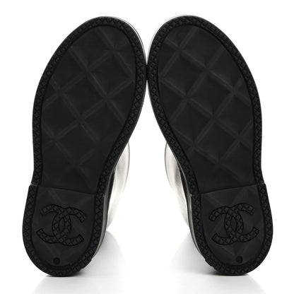 Chanel Caoutchouk CC High Boots 40 Black 5 of 9