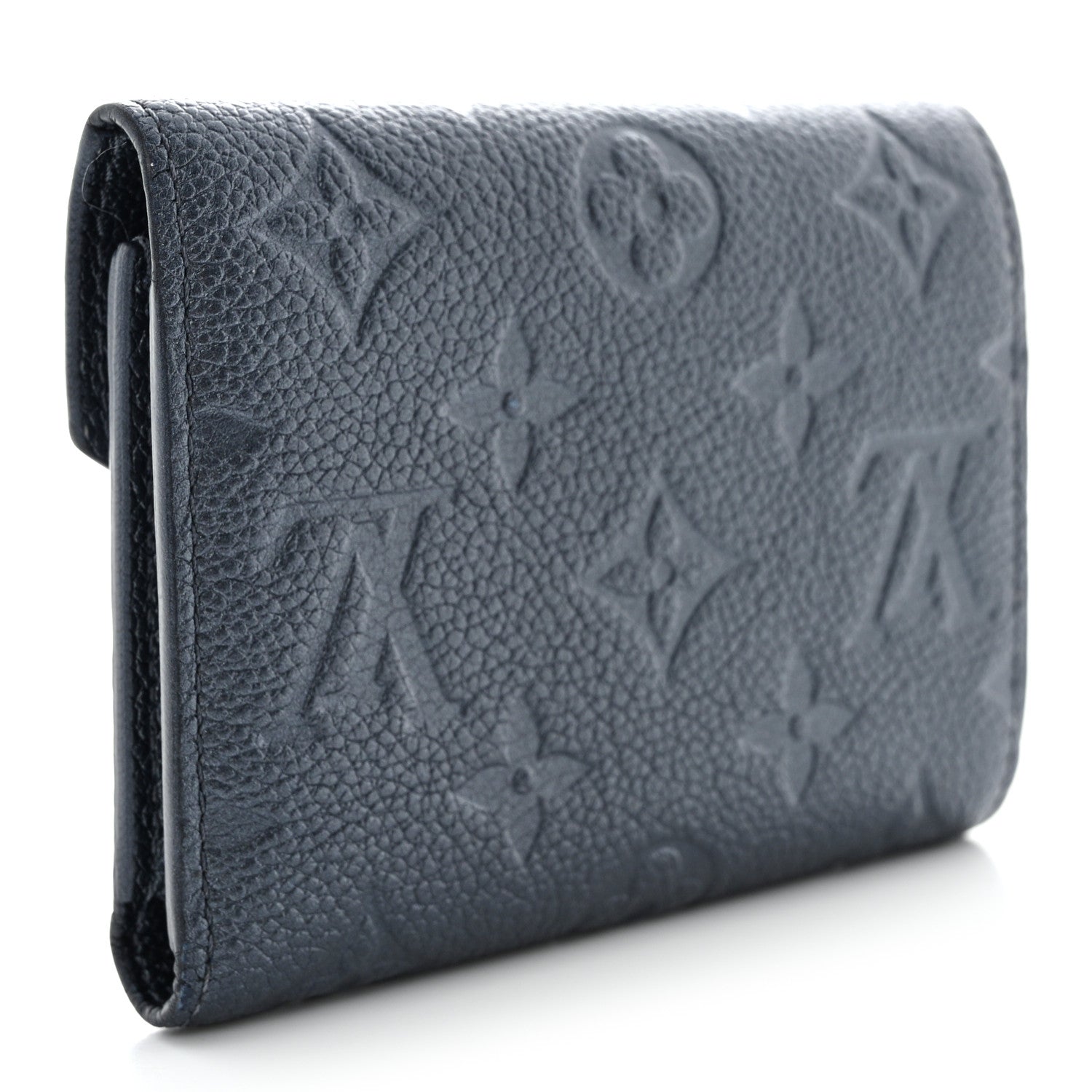 Louis Vuitton Empreinte Monogram Flower Victorine Wallet Navy Blue 3 of 10