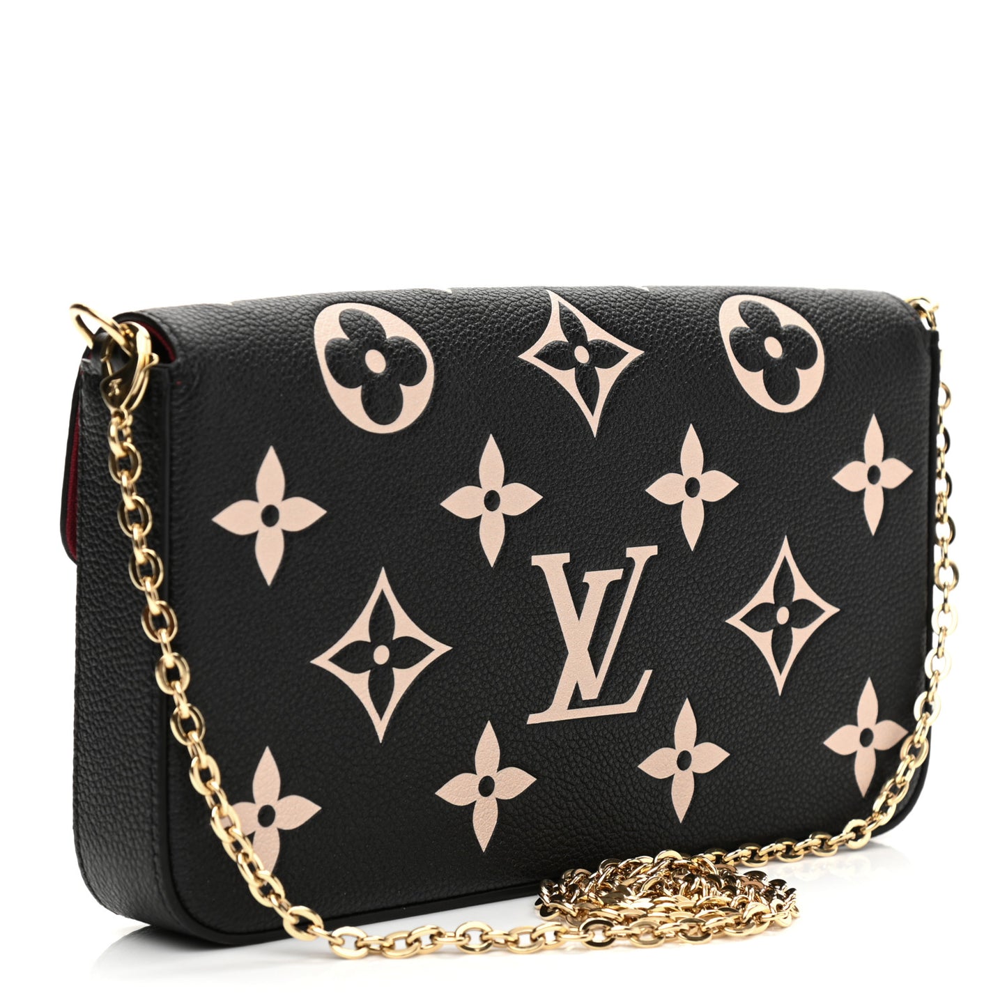 Empreinte Monogram Giant Felicie Pochette Black Beige