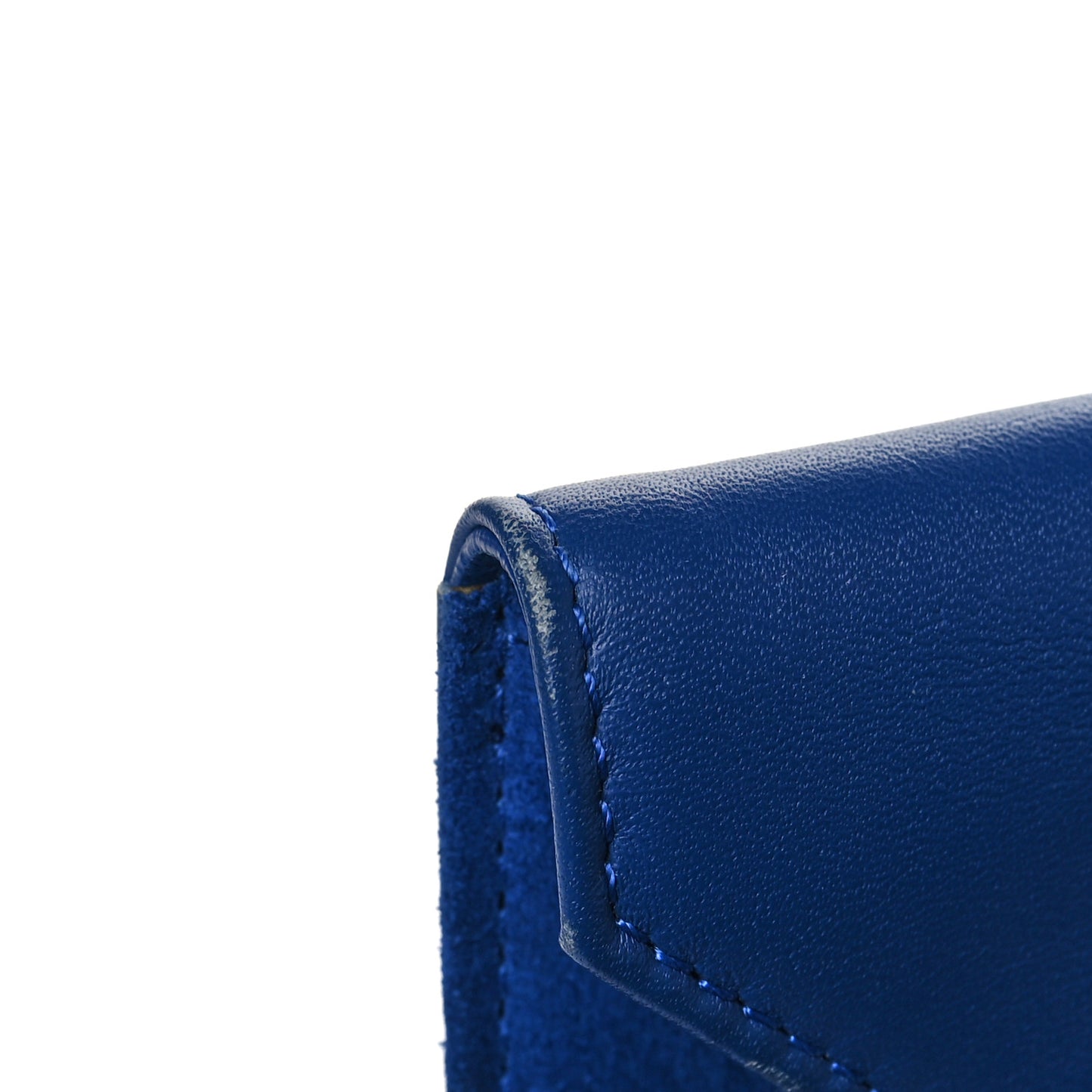 Calfskin Suede Rosetta Envelope Clutch Aegean