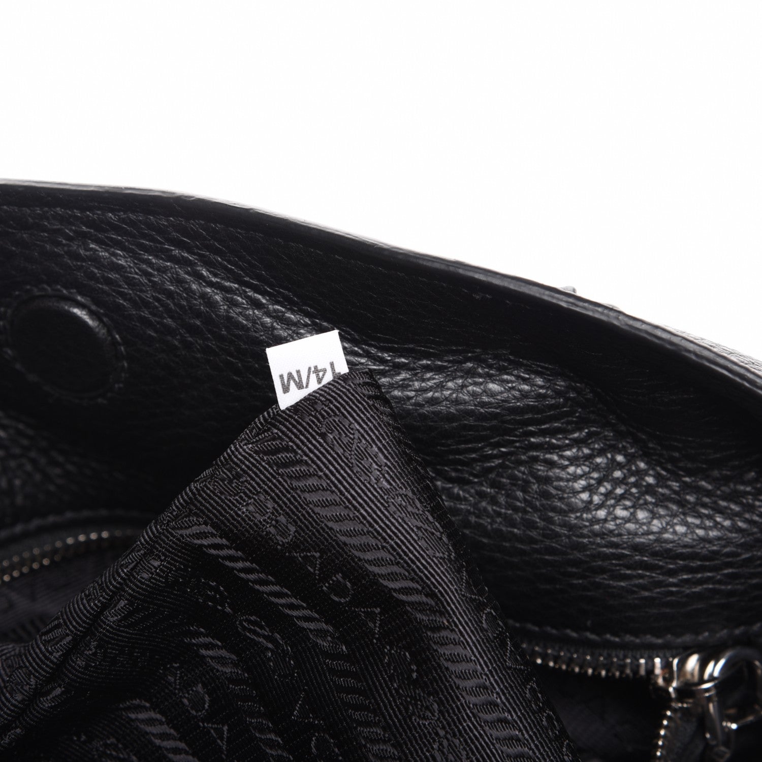 Prada Vitello Daino Tote Nero Black 9 of 10