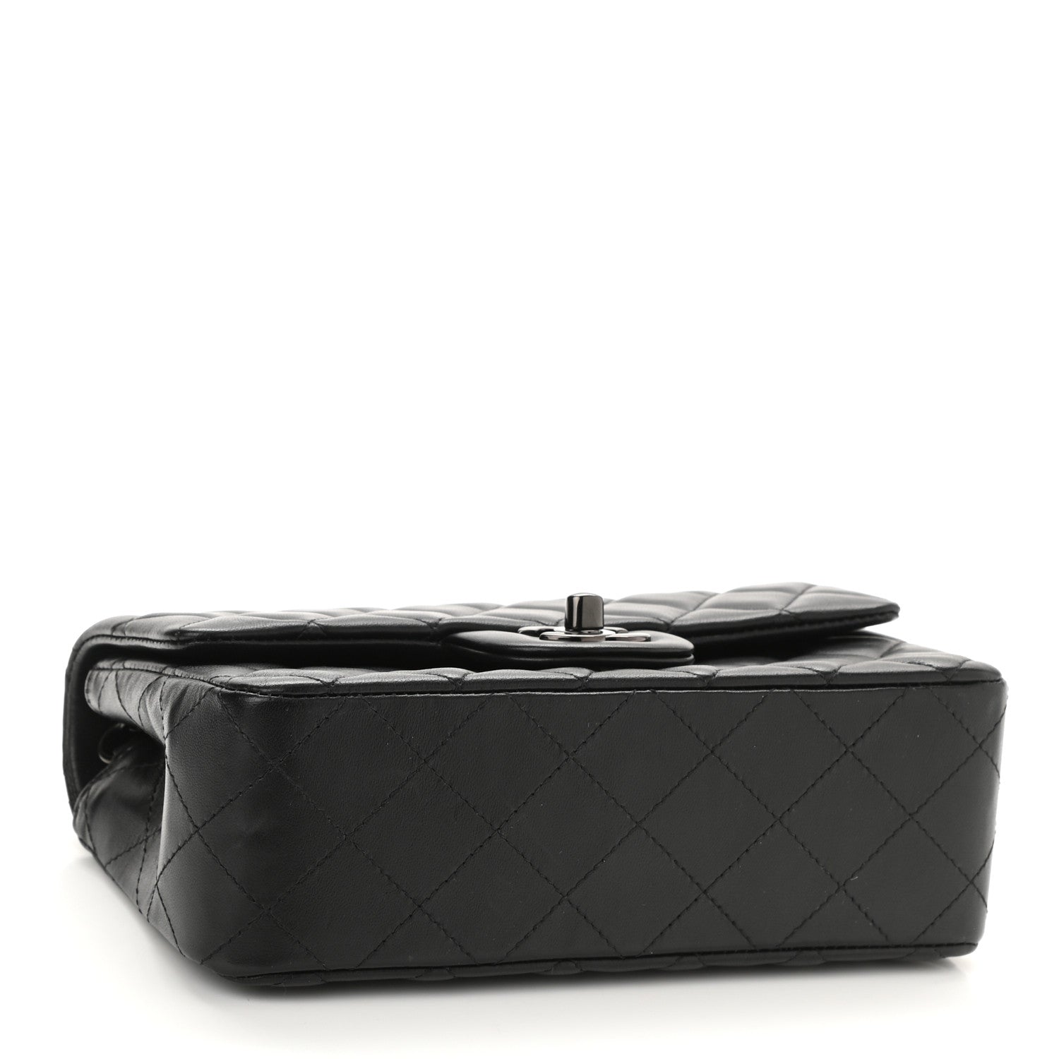 Chanel Lambskin Quilted Mini Rectangular Flap So Black 4 of 11