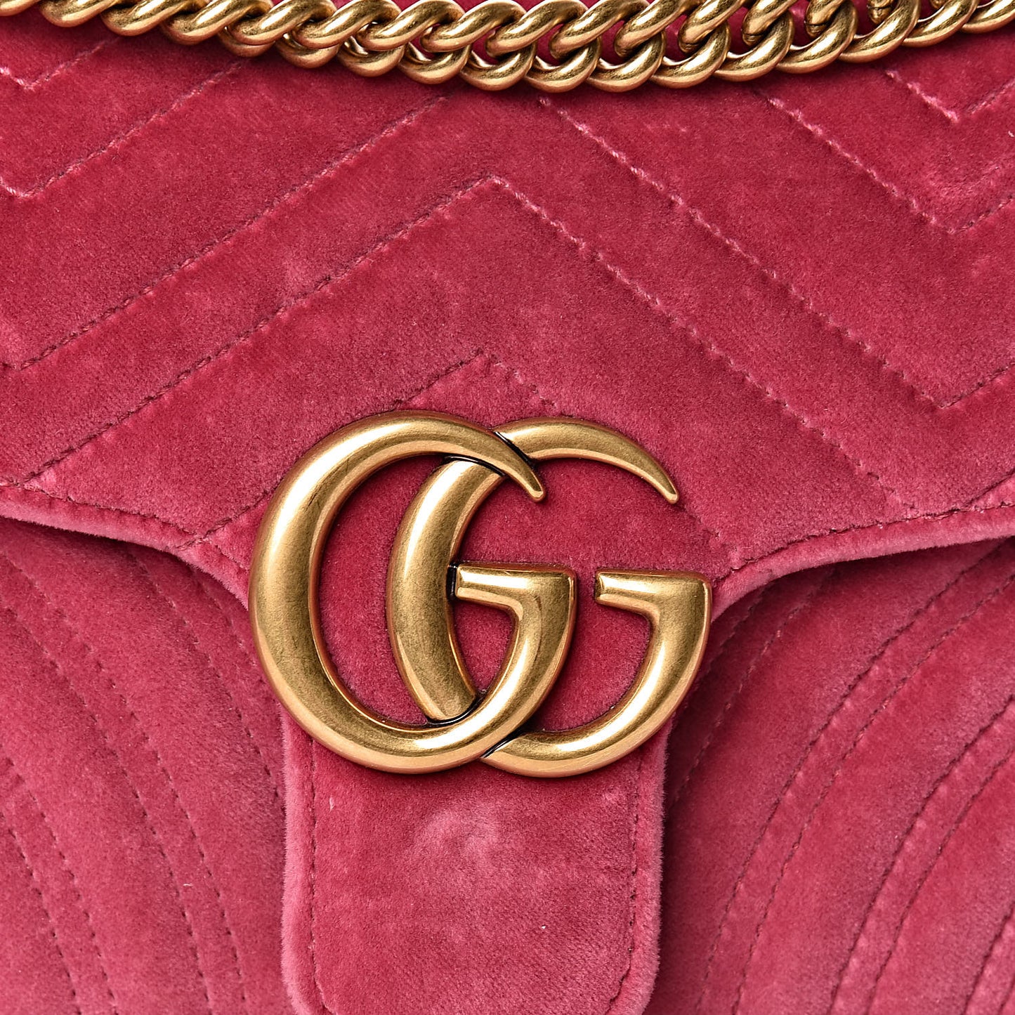 Velvet Matelasse Small GG Marmont Shoulder Bag Light Raspberry Rose
