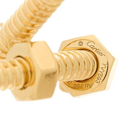 Cartier 18K Yellow Gold Ecrou Single Left Earring 4 of 6