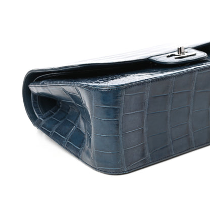 Chanel Alligator Jumbo Double Flap Blue 8 of 9