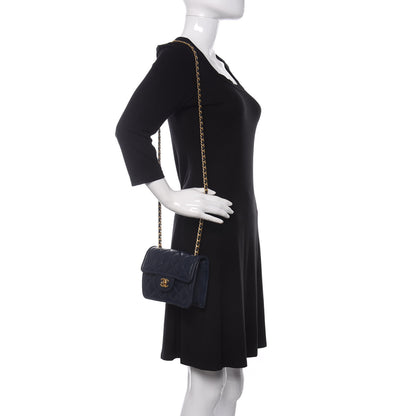 Chanel Caviar Quilted Mini Sweet Classic Flap Navy Blue 2 of 10