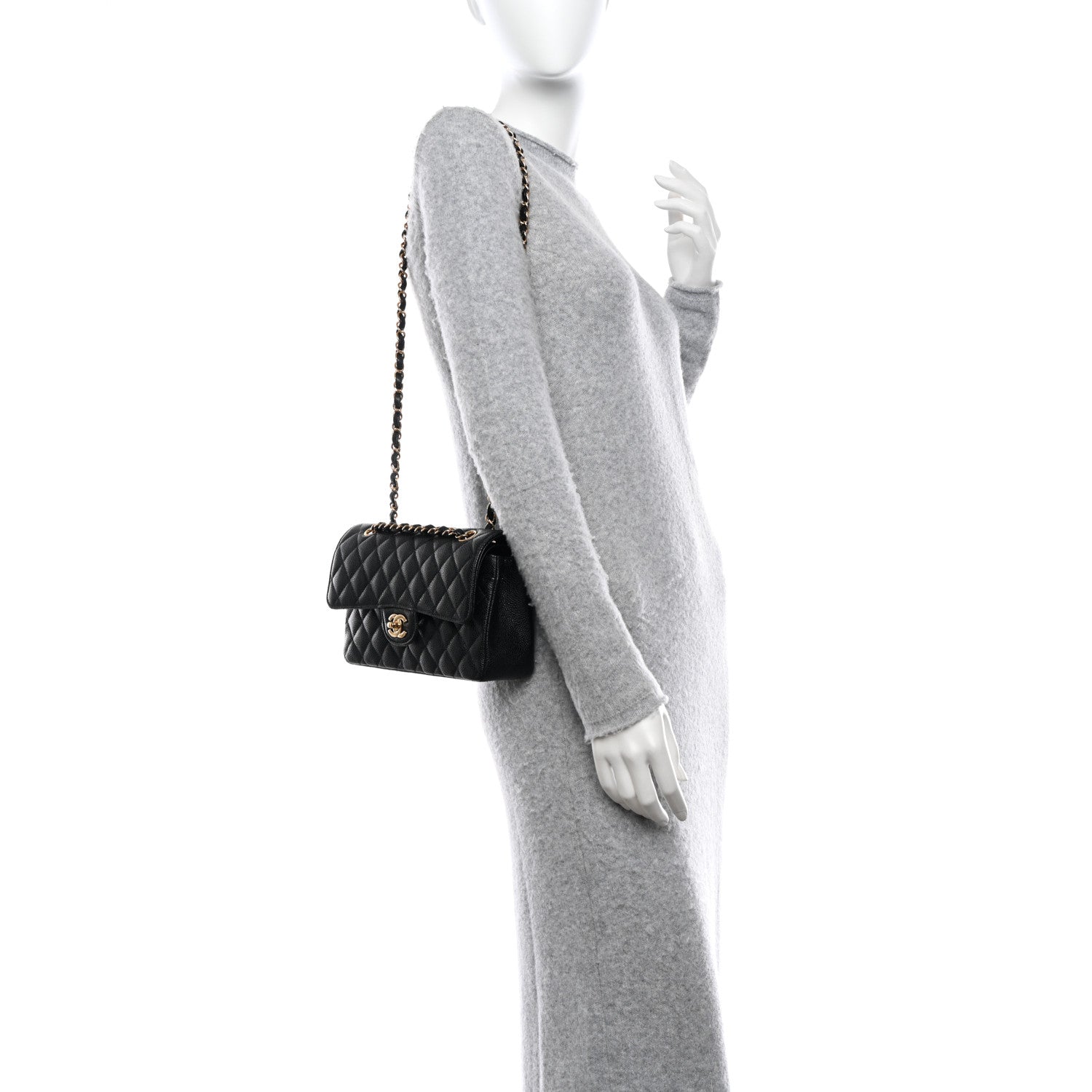 Chanel Caviar Quilted Small Double Flap Black 2 of 10
