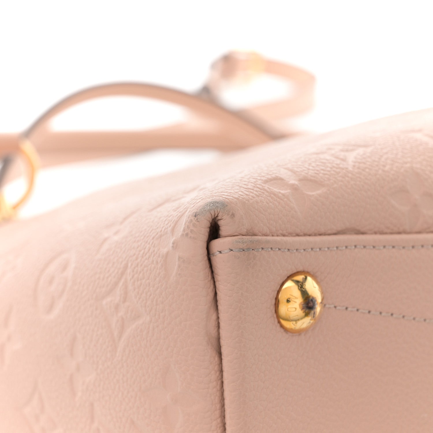 Louis Vuitton Empreinte V Tote MM Beige Rose Creme 15 of 15