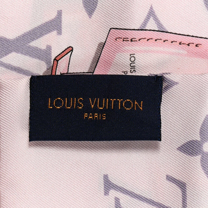 Louis Vuitton Silk Monogram Confidential Bandeau Light Pink 3 of 5