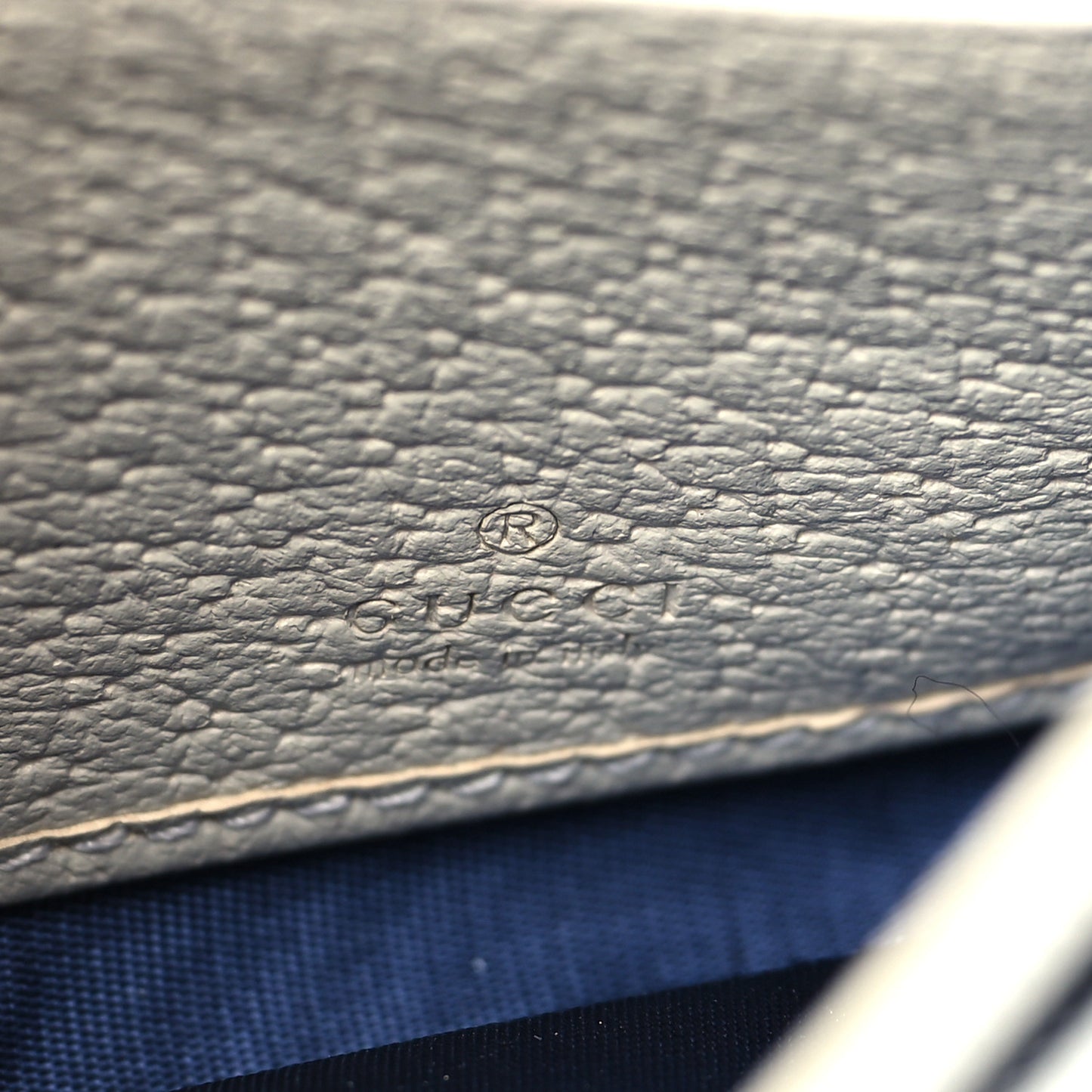 Textured Calfskin Web Ophidia Wallet On Chain Mystic White