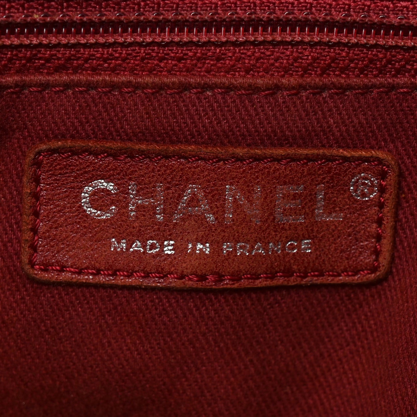 Aged Calfskin Small Shopping In Moscow Tote Burgundy