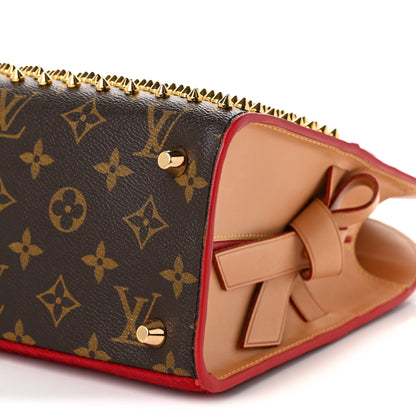 Louis Vuitton Monogram Calf Hair Spikes Iconoclasts Christian Louboutin Tote Red 9 of 9