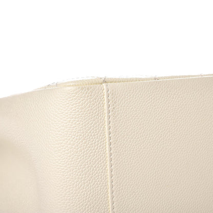 Chanel Caviar Quilted Grand Shopping Tote GST White 8 of 8