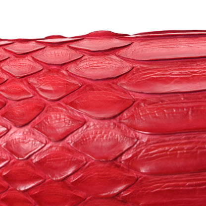 Celine Snakeskin Medium Classic Box Flap Red 10 of 10