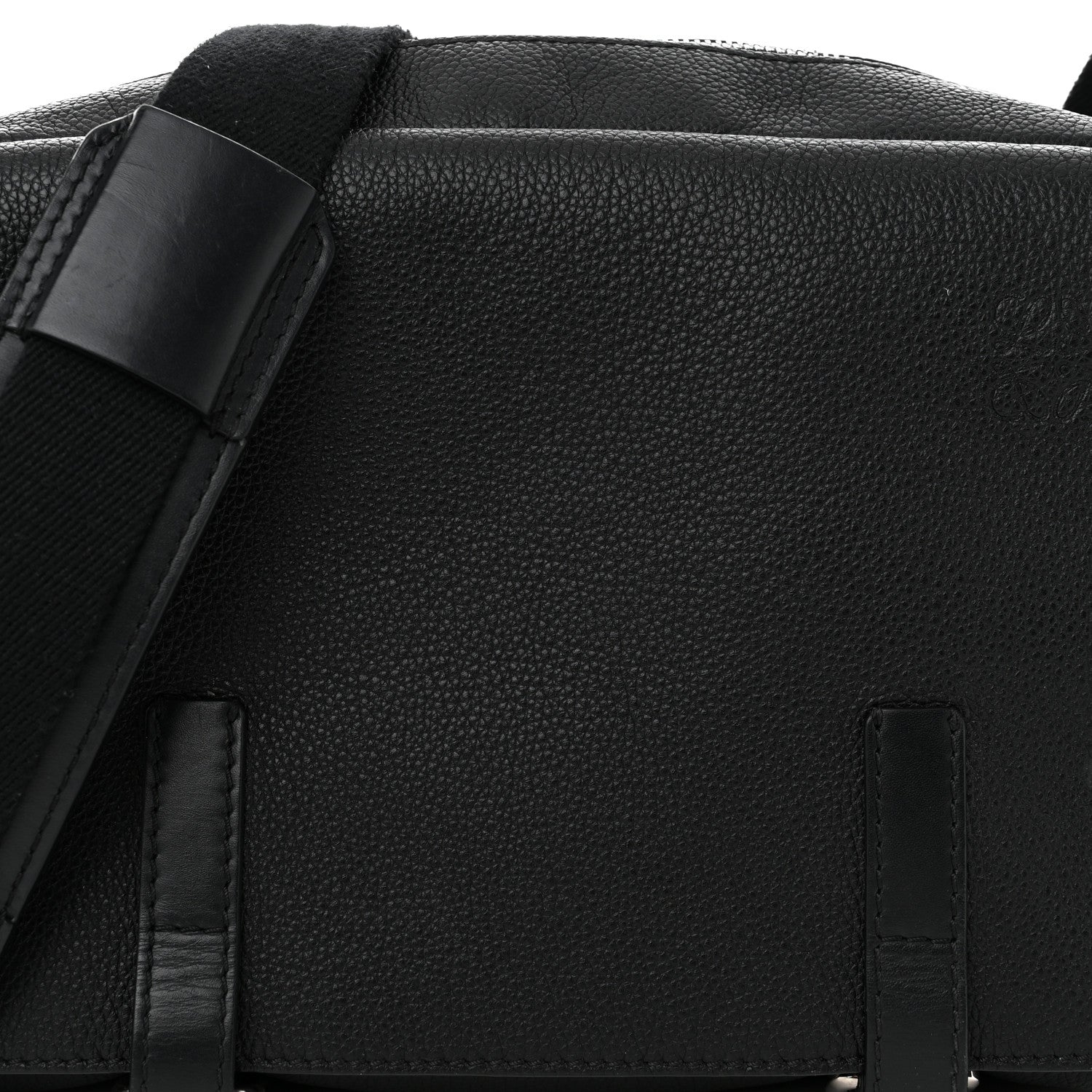 Loewe Soft Grained Calfskin Military Messenger Bag Black 7 of 11