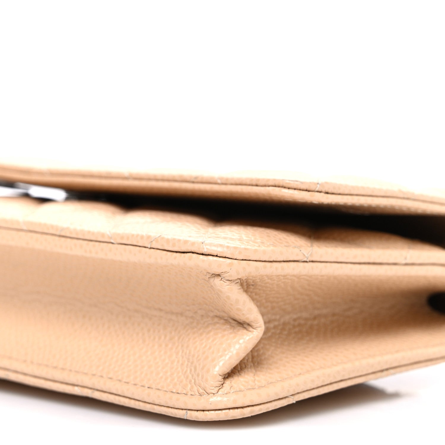 Chanel Caviar Quilted Wallet on Chain WOC Beige 11 of 11
