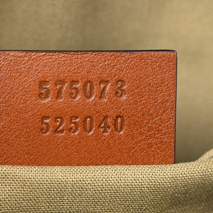 Gucci Vintage Canvas Web Shoulder Bag Sand Cuir 7 of 8