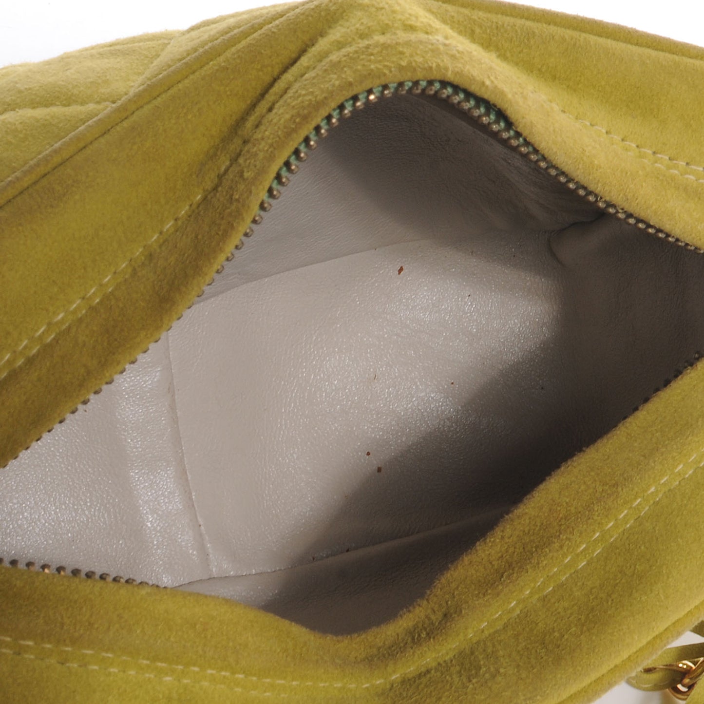 Suede Tassel Camera Case Chartreuse