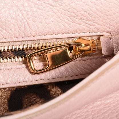 Dolce & Gabbana Grained Deerskin Medium Miss Sicily Satchel Pink 8 of 10