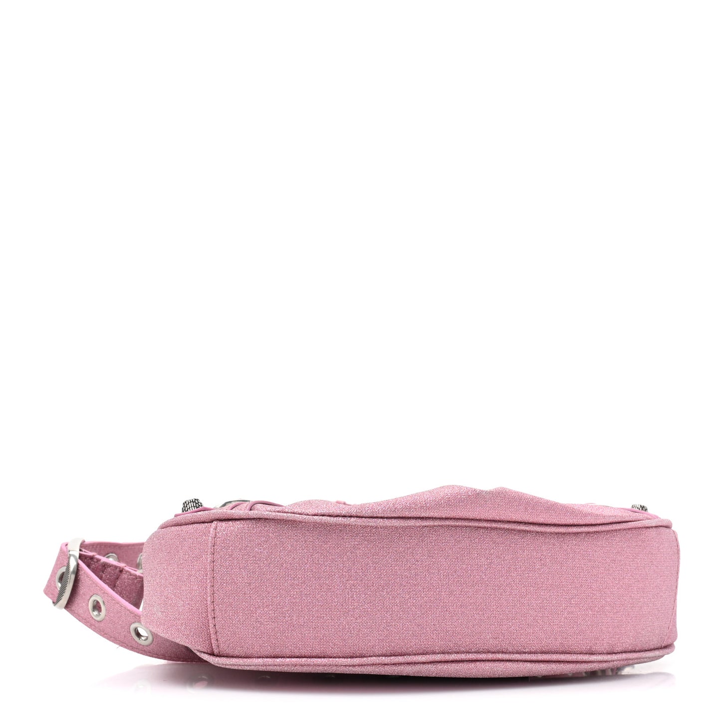 Sparkling Fabric Le Cagole Shoulder Bag XS Sweet Pink