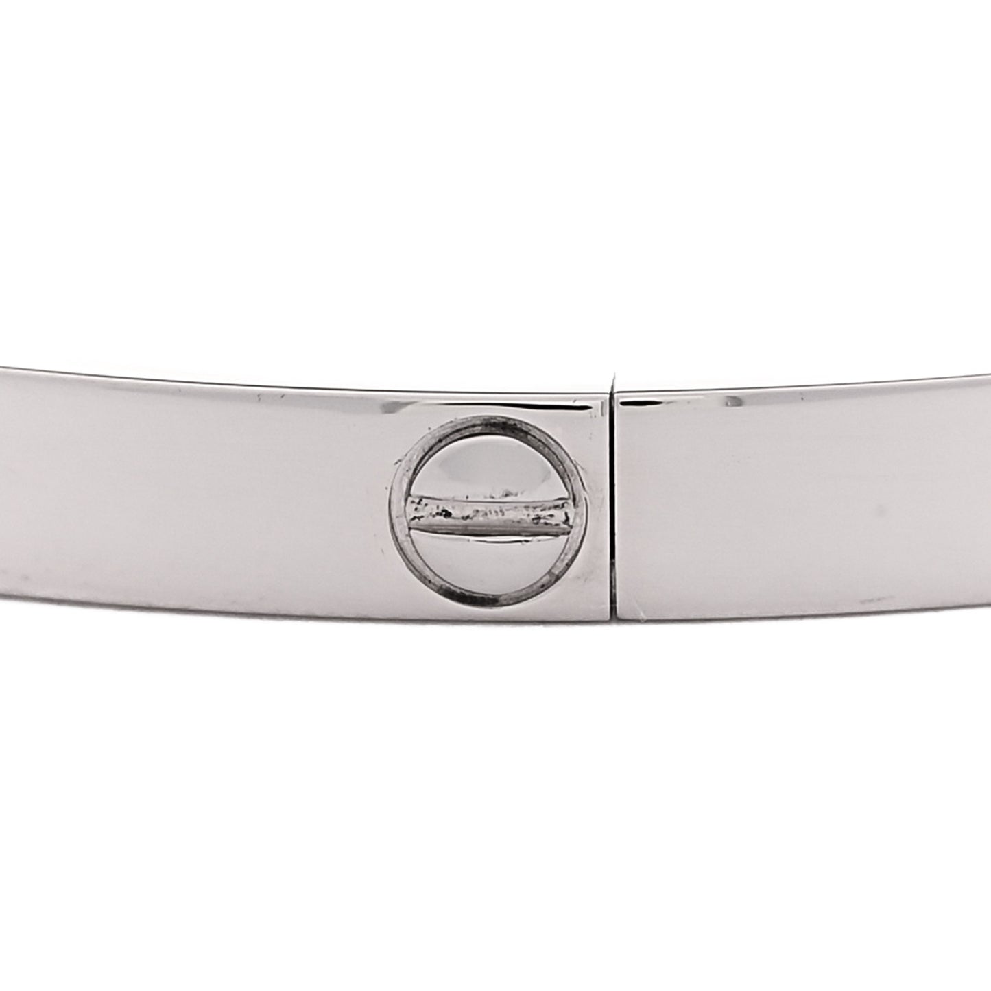 18K White Gold Small LOVE Bracelet 16