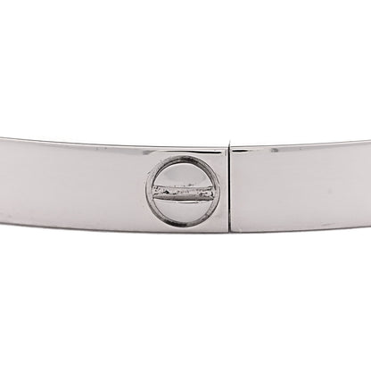 Cartier 18K White Gold Small LOVE Bracelet 16 6 of 8