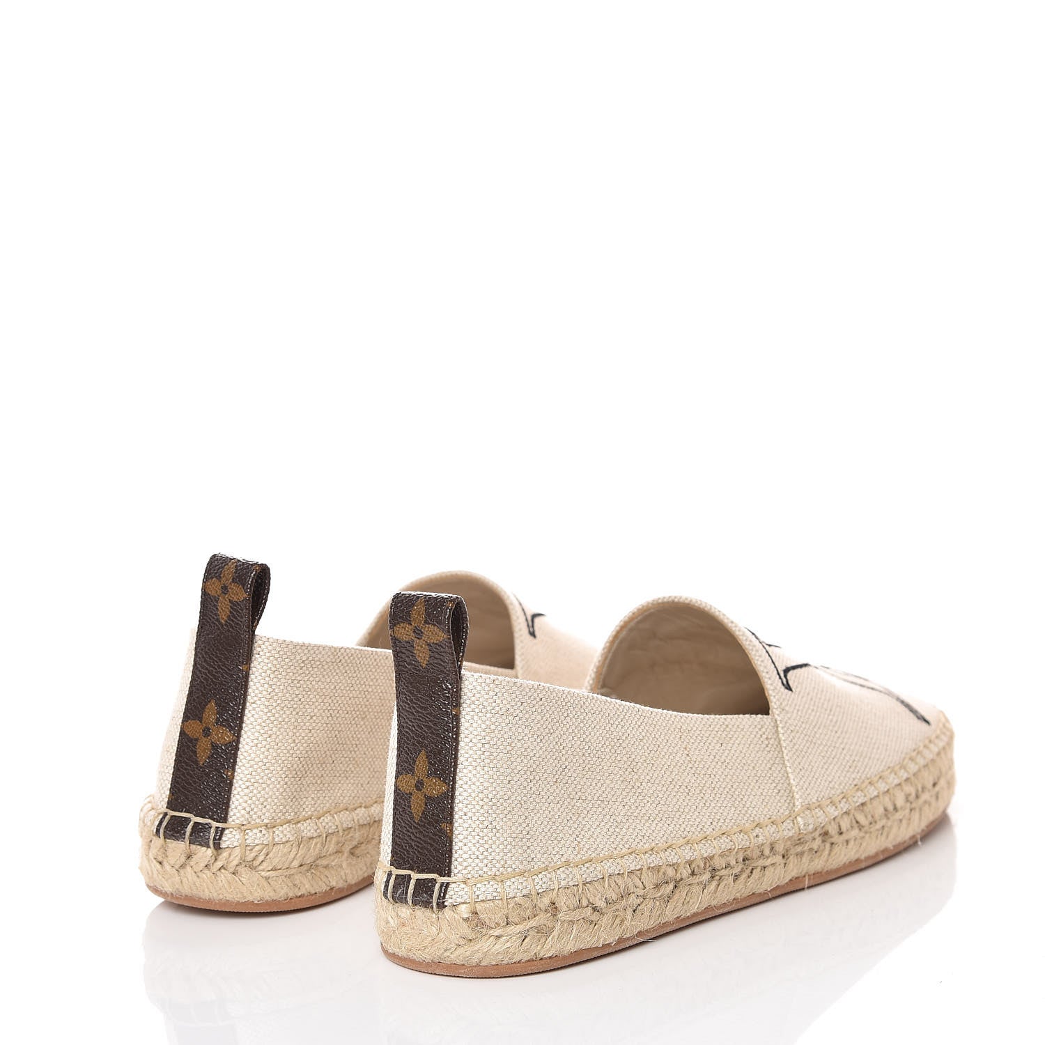 Louis Vuitton Canvas Seashore Espadrille Flats 37 Ecru 4 of 7