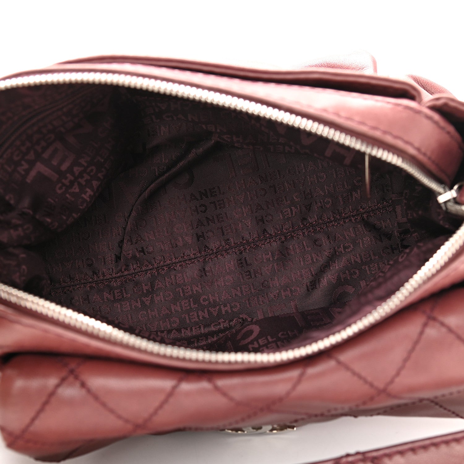 Chanel Lambskin Quilted Chain Accordion Flap Brown 5 of 11