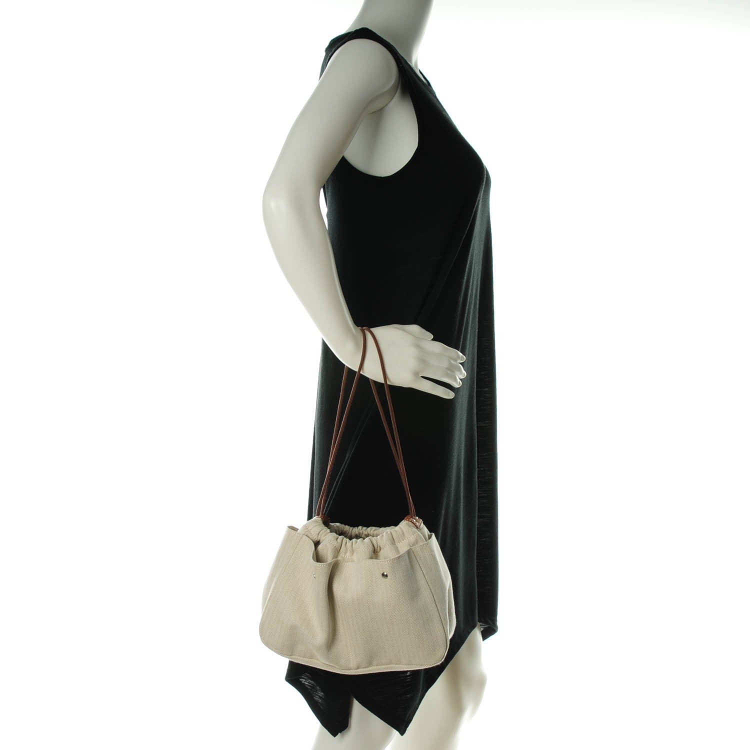 Hermes Canvas Barenia Fourbi 25 MM Pouch Naturel Fauve 2 of 8