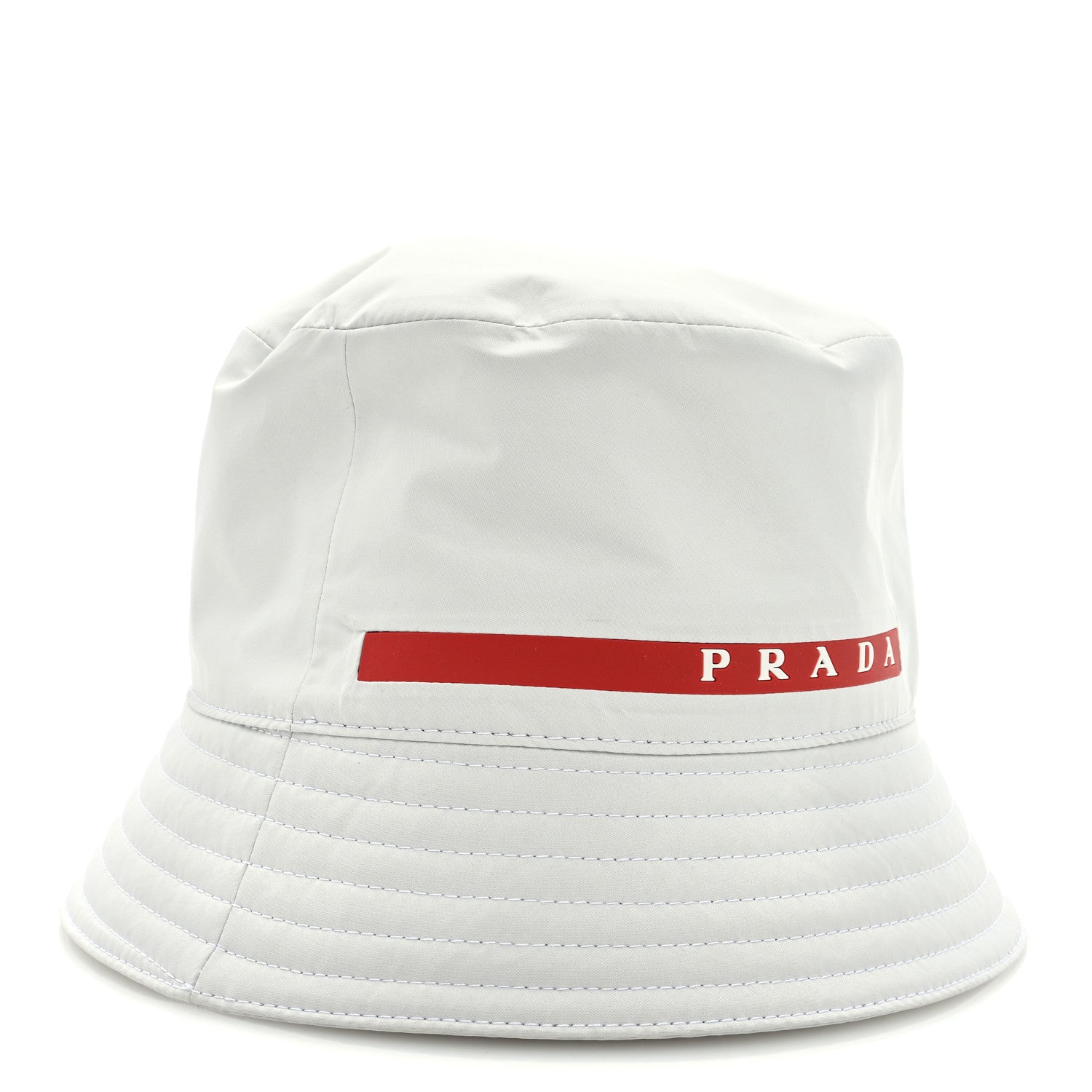 Prada Technical Nylon Linea Rossa Bucket Hat M Talco 3 of 7
