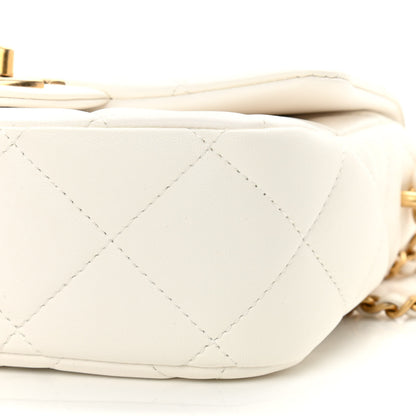 Chanel Lambskin Quilted Mini My Perfect Flap White 10 of 10