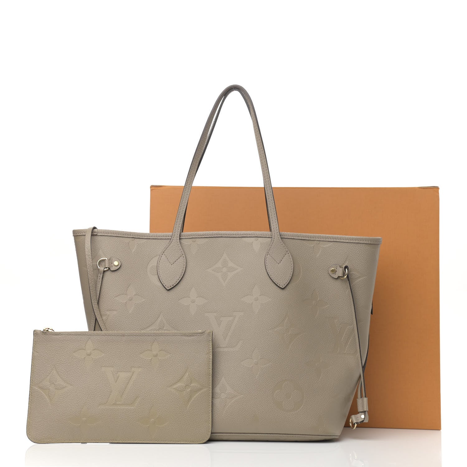 Louis Vuitton Empreinte Monogram Giant Neverfull MM Tourterelle 12 of 12