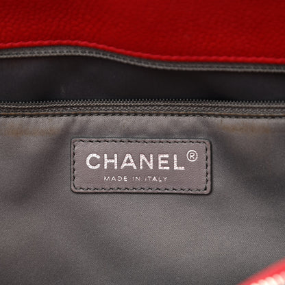Chanel Caviar Quilted Grand Shopping Tote GST Red 6 of 11