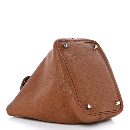 Hermes Taurillon Clemence Picotin Lock 18 PM Gold 4 of 10